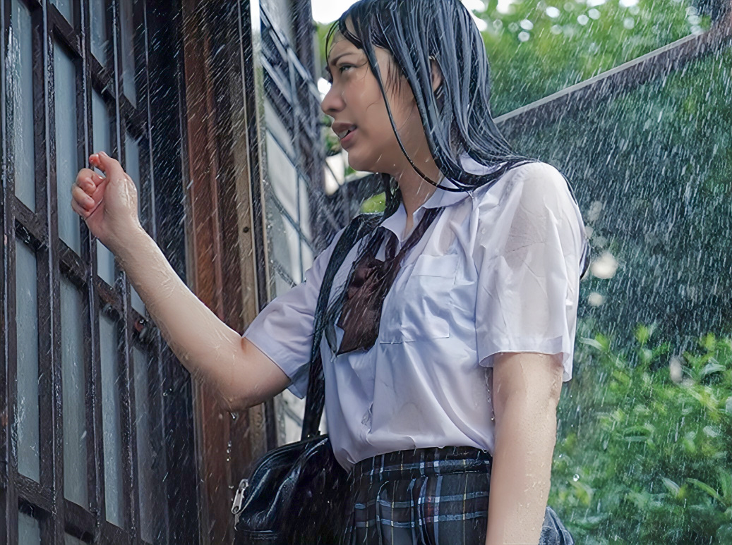 【女子高生】「ちょっと！何勝手に中に出してんの！」雨に濡れて体を温めようとしたらセックスしちゃったエロロリ美少女JK