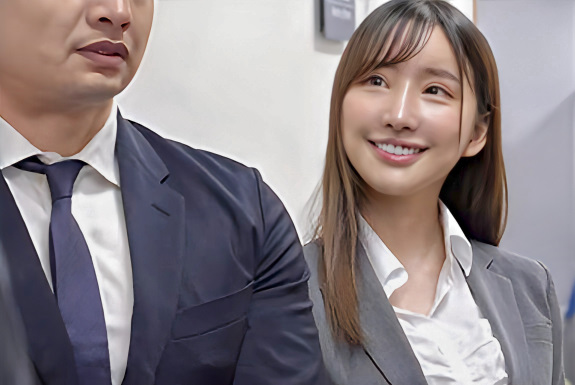 【寝取られ新入社員】「え？私カレシいるんですけど！？」男を惹きつけてしまう美人なOLが先輩と同じ部屋に…■楪カレン