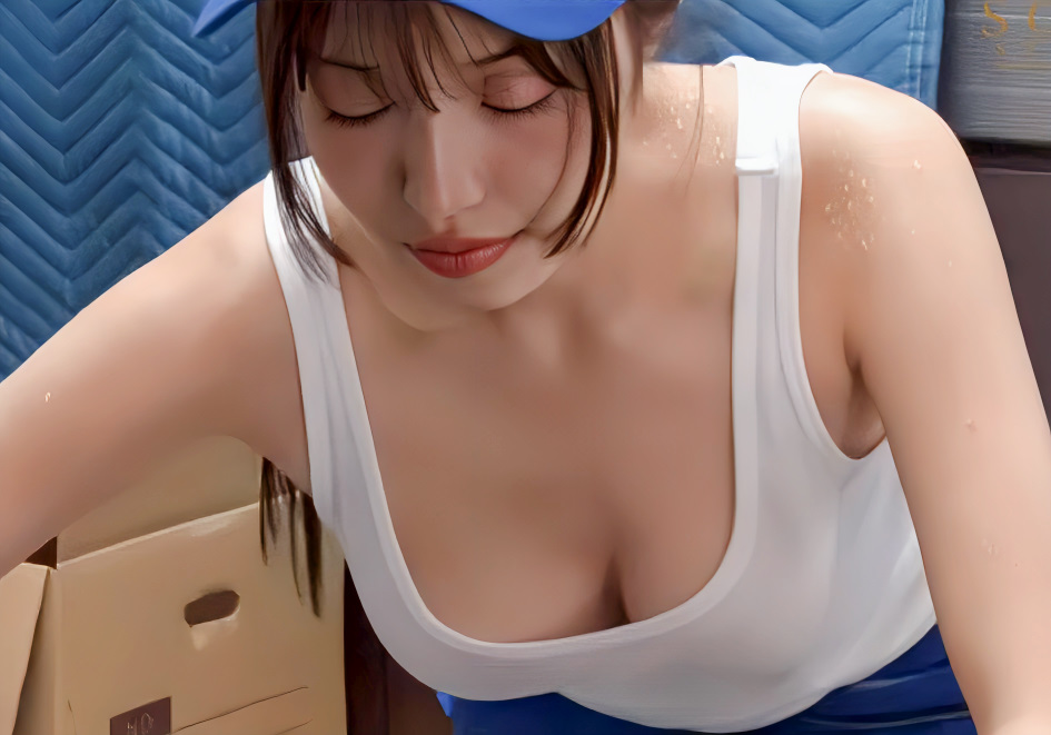 『あのバイトの女、巨乳だし犯したいよなｗ』一生懸命働くスレンダーエロ美乳な美人が仕事中にセクハラされて…葵ななせ