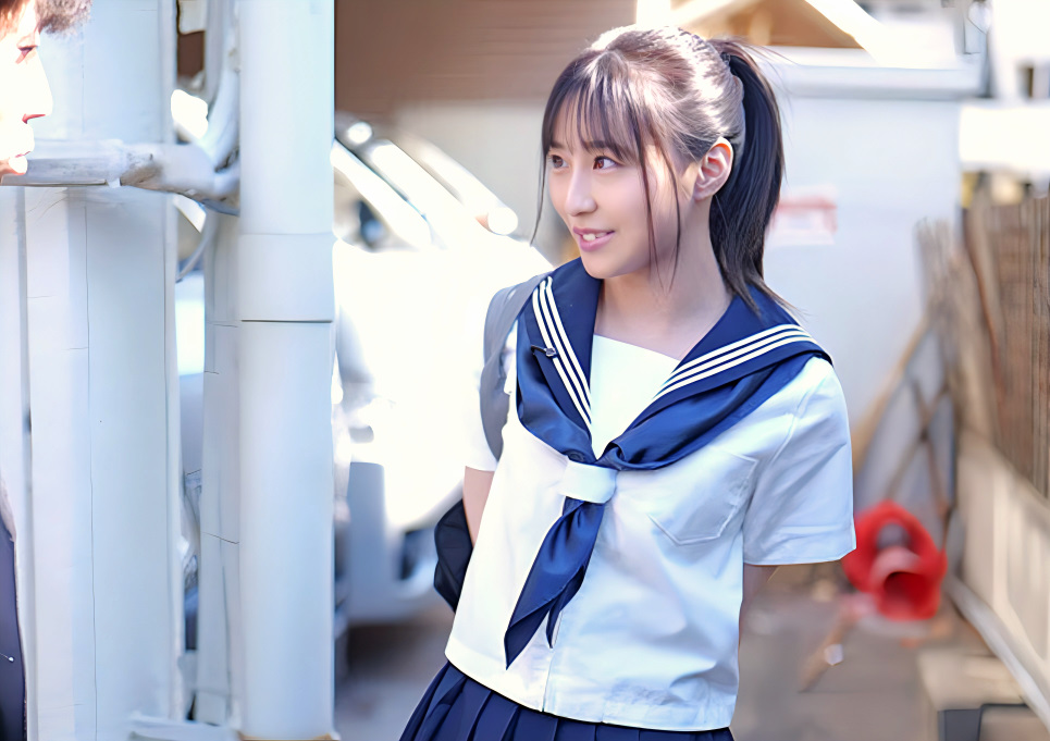 【痴漢される女子高生】「あんなかわいい子を触ってみたい...」スレンダーエロ美乳なロリ娘が車内でセックス！