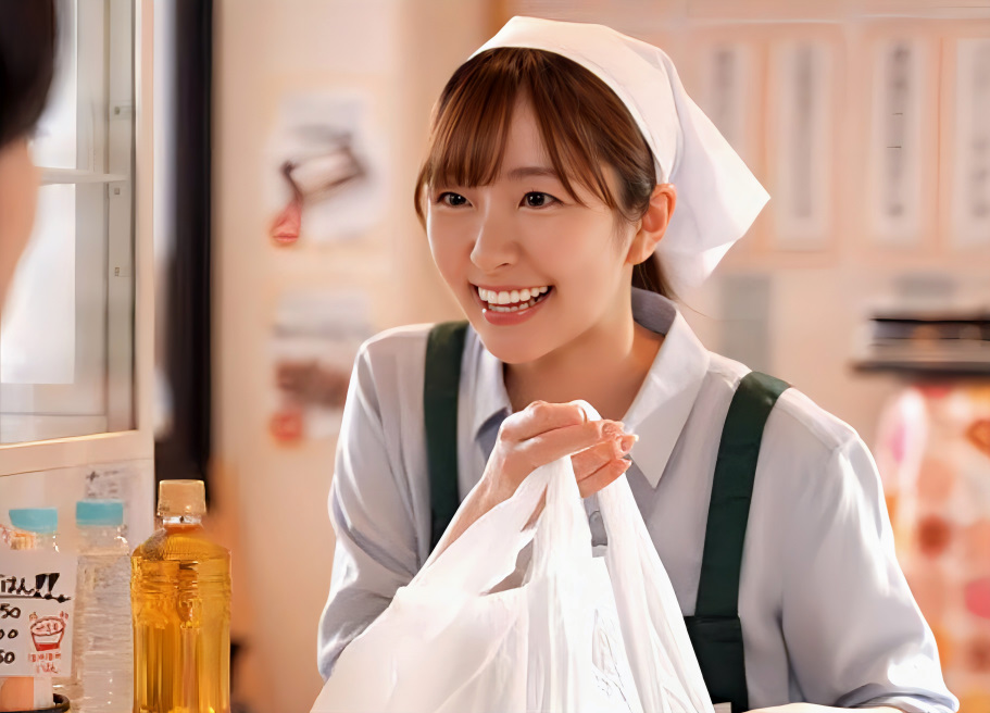 【店の看板娘】「陰で淫乱女って言われてるみたいで…」清楚風なパートさんはみんなの人気者！その理由は…青空ひかり