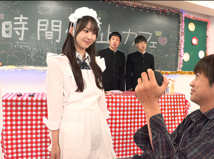 【刻止めカフェ】ストップウォッチで時間を止めてJK達をハメれるというカフェ！頑張って演じてるけど反応してるのが可愛いｗ