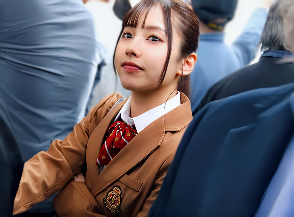 【痴漢レイプ】「こんな場所で…イカされちゃう...！」通学中のロリ顔エロ美乳な美少女女子高生が車内で強姦される！