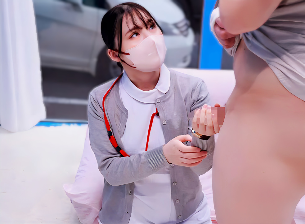 【MM号】「手で触るくらいなら...」素人の看護師さんが勃起の収まらない男性のお手伝いをすることになりますが…