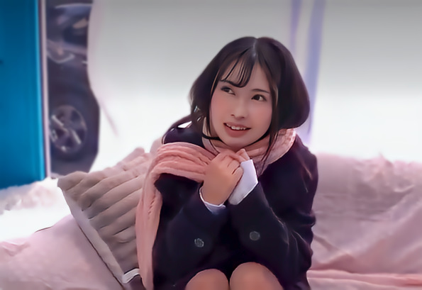 【マジックミラー号】「男の人って…こんな大きいんだ…」制服姿のスレンダーエロロリ美少女JKに大人の性行為を見せると…