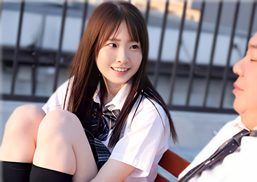 【JK美少女】”先生にレイプされて…私変わっちゃったの...♡”ミニスカートの細身の微乳なロリ女子校生が変態教師に惚れて
